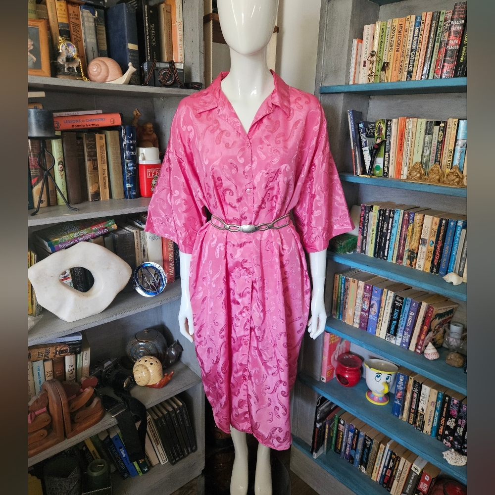 Vintage Barbie Pink E.J.C Intimates Filigree Robe Night Dress
